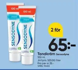 DollarStore SENSODYNE Tandkräm erbjuda
