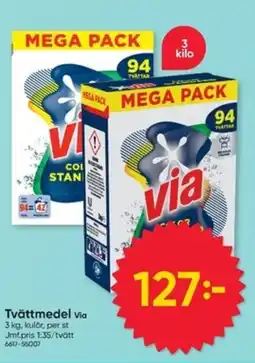 DollarStore VIA Tvättmedel erbjuda