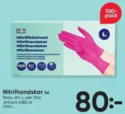 DollarStore IISI Nitrilhandskar erbjuda