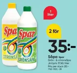 DollarStore SPAR Såpa erbjuda