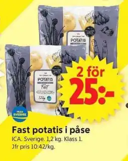 ICA Supermarket ICA Fast potatis i påse erbjuda