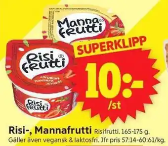 RISIFRUTTI Risi-, mannafrutti