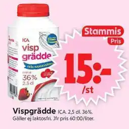 ICA Supermarket ICA Vispgrädde erbjuda