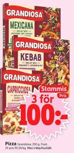 ICA Supermarket GRANDIOSA Pizza erbjuda