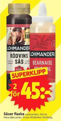 ICA Supermarket LOHMANDERS Såser flaska erbjuda