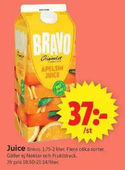 ICA Supermarket BRAVO Juice erbjuda