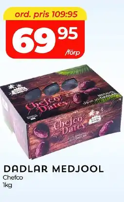 Matrix Butikerna CHEFCO Dadlar medjool erbjuda