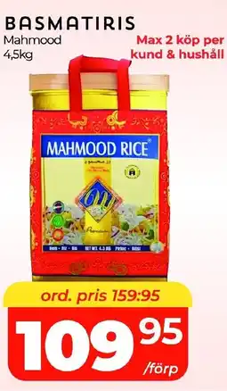 Matrix Butikerna MAHMOOD Basmatiris erbjuda