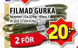 Matvärlden Tensta FILMAD GURKA erbjuda