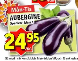 Matvärlden Tensta AUBERGINE erbjuda