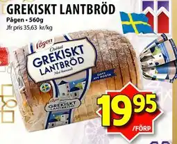 Matvärlden Tensta GREKISKT LANTBRÖD erbjuda