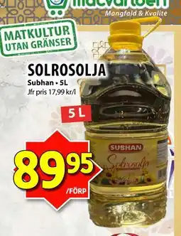 Matvärlden Tensta SOLROSOLJA erbjuda