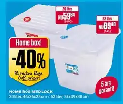 ÖoB HOME BOX MED LOCK erbjuda