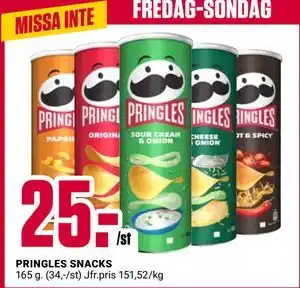 ÖoB PRINGLES SNACKS erbjuda