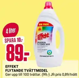 ÖoB EFFEKT FLYTANDE TVÄTTMEDEL erbjuda