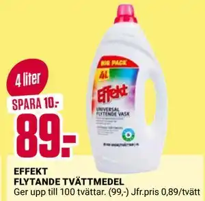 ÖoB EFFEKT FLYTANDE TVÄTTMEDEL erbjuda