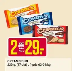 ÖoB CREAMS DUO erbjuda