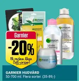 ÖoB GARNIER HUDVÅRD erbjuda