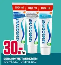 ÖoB SENSODYNE TANDKRÄM erbjuda