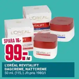 ÖoB L’ORÉAL REVITALIFT DAGCREME, NATTCREME erbjuda