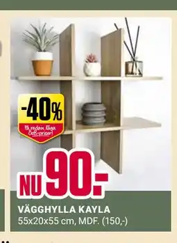 ÖoB VÄGGHYLLA KAYLA erbjuda