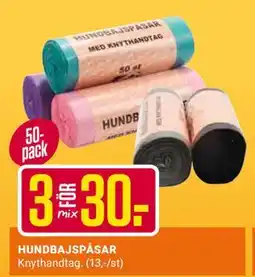 ÖoB HUNDBAJSPÅSAR erbjuda