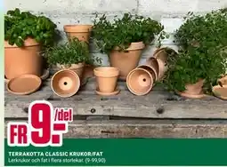 ÖoB TERRAKOTTA CLASSIC KRUKOR/FAT erbjuda