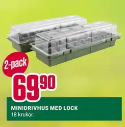 ÖoB MINIDRIVHUS MED LOCK erbjuda