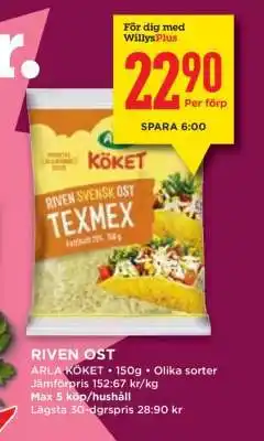 Willys Riven Ost erbjuda