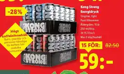Lidl Kong Strong Energydryck erbjuda