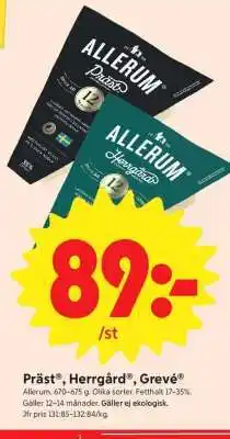 ICA Supermarket PRÄST , HERRGÅRD , GREVE erbjuda