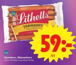 ICA Supermarket Lithells Varmkorv erbjuda