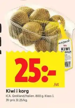 ICA Supermarket KIWI I KORG erbjuda