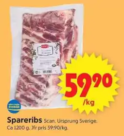 ICA Supermarket Spareribs erbjuda