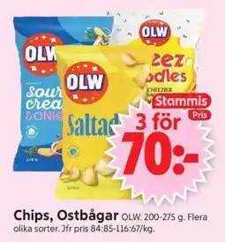 ICA Supermarket CHIPS, OSTBÅGAR erbjuda