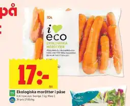ICA Supermarket Ekologiska Morötter i Påse erbjuda