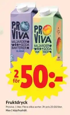 ICA Supermarket FRUKTDRYCK erbjuda