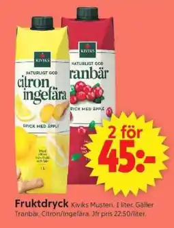 ICA Supermarket FRUKTDRYCK erbjuda