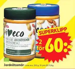 ICA Supermarket Jordnötssmör erbjuda