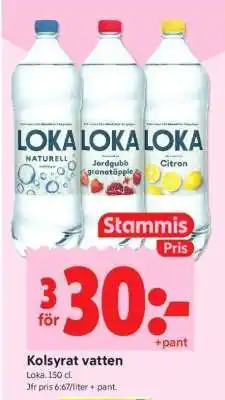 ICA Supermarket Loka kolsyrat vatten erbjuda