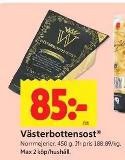 ICA Supermarket Västerbottensost erbjuda