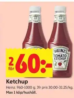 ICA Supermarket Ketchup erbjuda