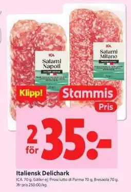 ICA Supermarket Italiensk delichark erbjuda