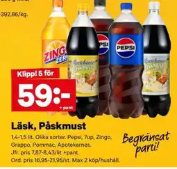 City Gross Läsk, Påskmust erbjuda