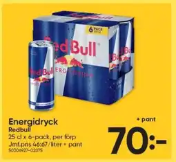 DollarStore Energidryck Redbull erbjuda