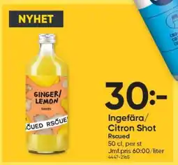 DollarStore Ingefära/Citron Shot erbjuda
