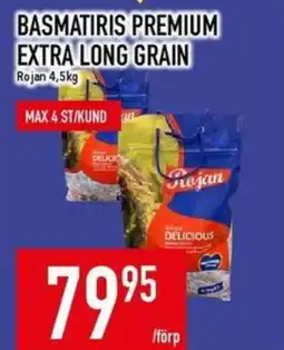 Matdax Rojan Basmatiris premium Extra long grain erbjuda