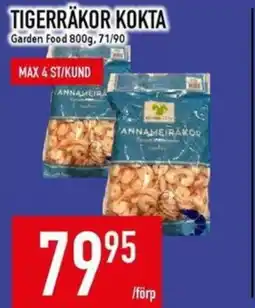 Matdax Tigerräkor kokta erbjuda