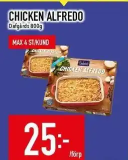 Matdax Dafgårds Chicken alfredo erbjuda