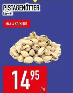Matdax Pistagenötter erbjuda